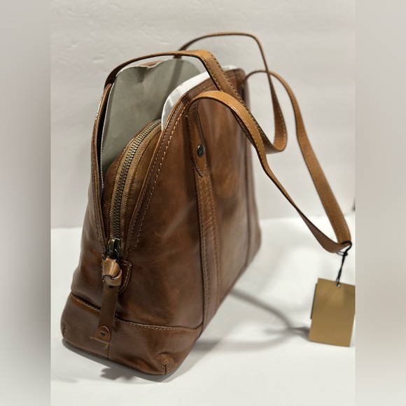 Frye Melissa Domed Leather Satchel Bag - Picture 15 of 16